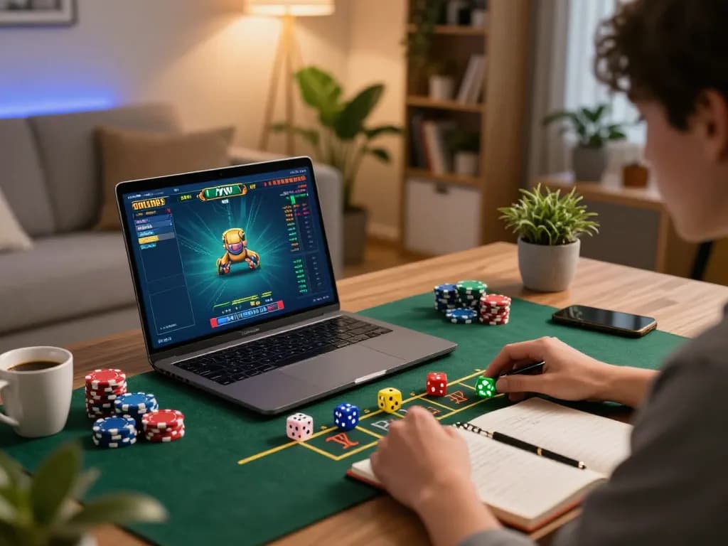 Engaging in tài xỉu online gameplay with vibrant setups and strategic planning involved.