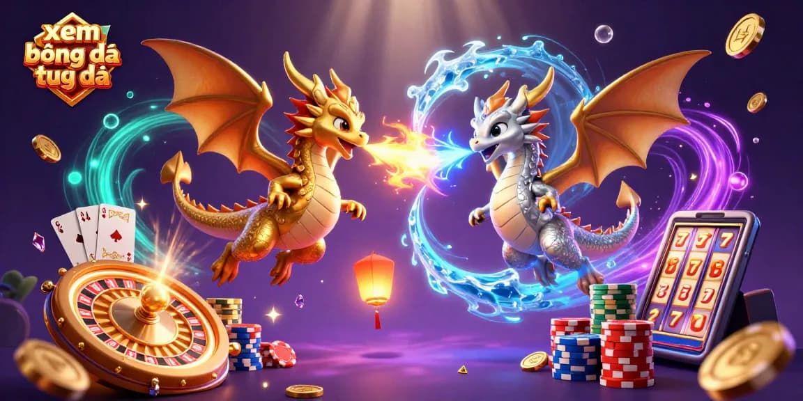 Experience xem bóng đá trực tiếp with dragons and dazzling casino elements in 3D.