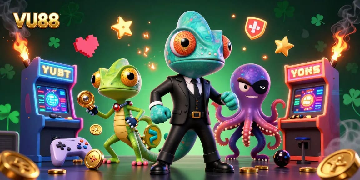 Experience thrilling gaming action at VU88's vibrant online casino with dynamic game elements.