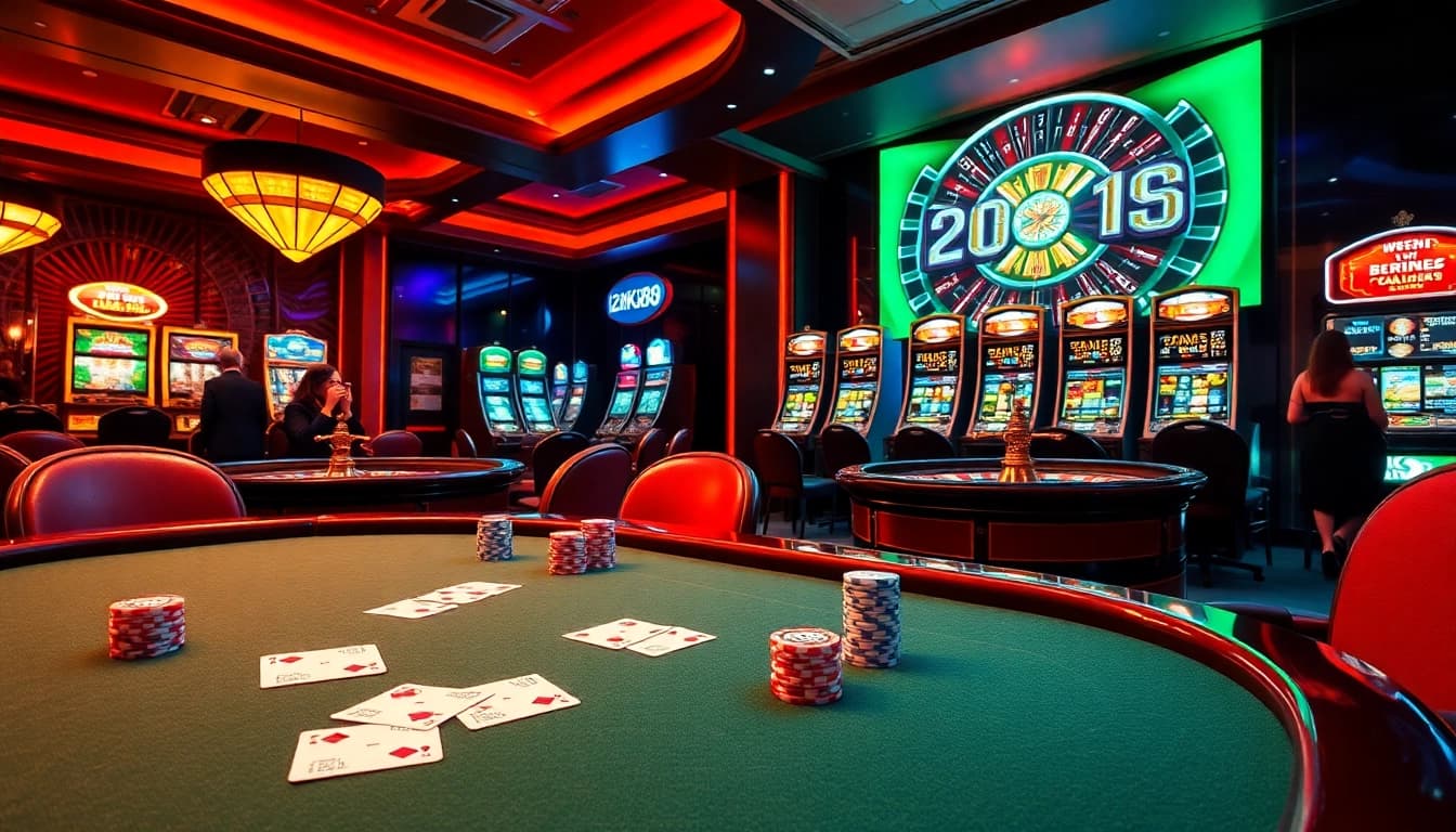 Experience the thrill of gambling with 12nk88.com at a luxurious casino table full of excitement.