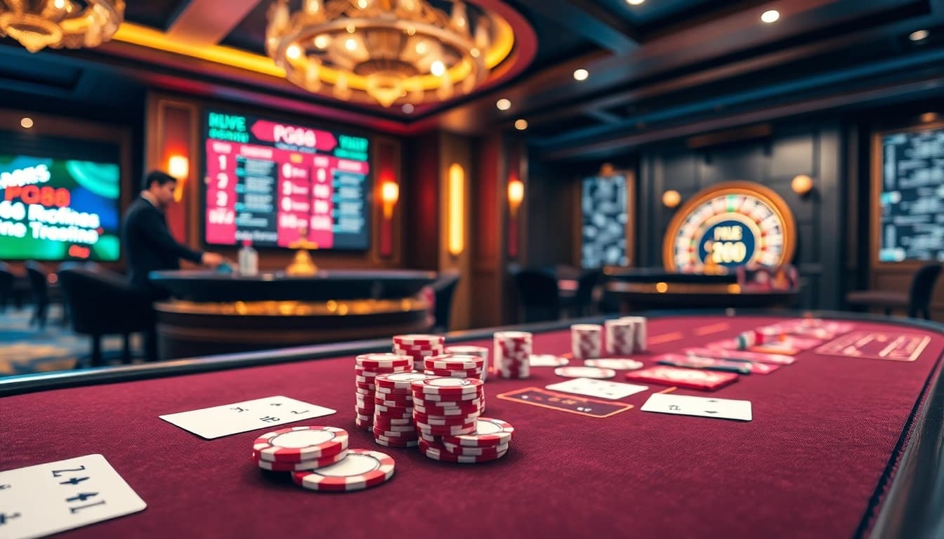 Experience the thrilling action of pg88 as players engage in high-stakes poker.
