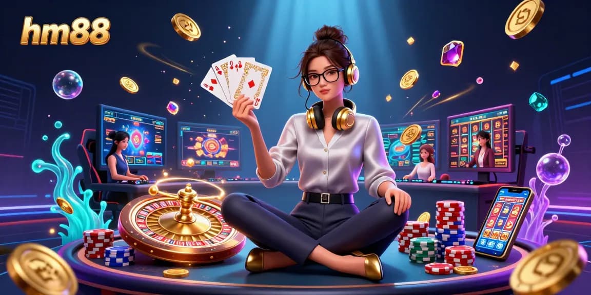 Experience the thrill of winning at HM88's vibrant online casino with dazzling games and prizes.