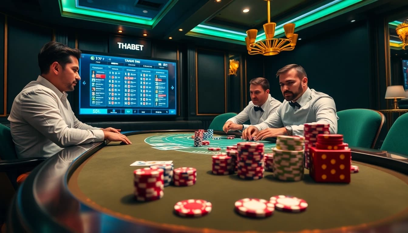 Experience the thrill of gaming at https://thabet.baby/ with vibrant poker chips and engaging tables.