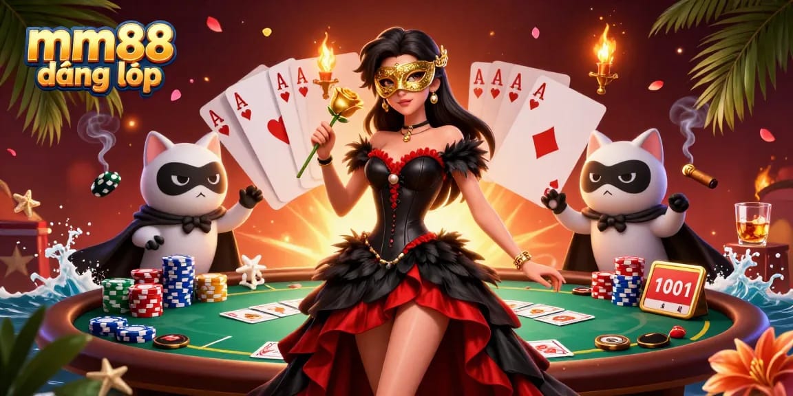 Experience the engaging mm88 đăng nhập scene with dynamic poker elements and stunning visuals.