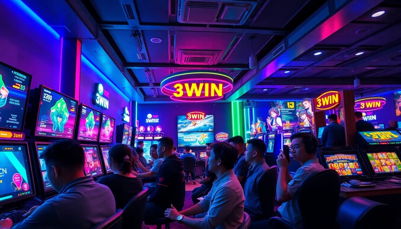 Exciting gaming environment at 3WIN showcasing players engaging in vibrant games.