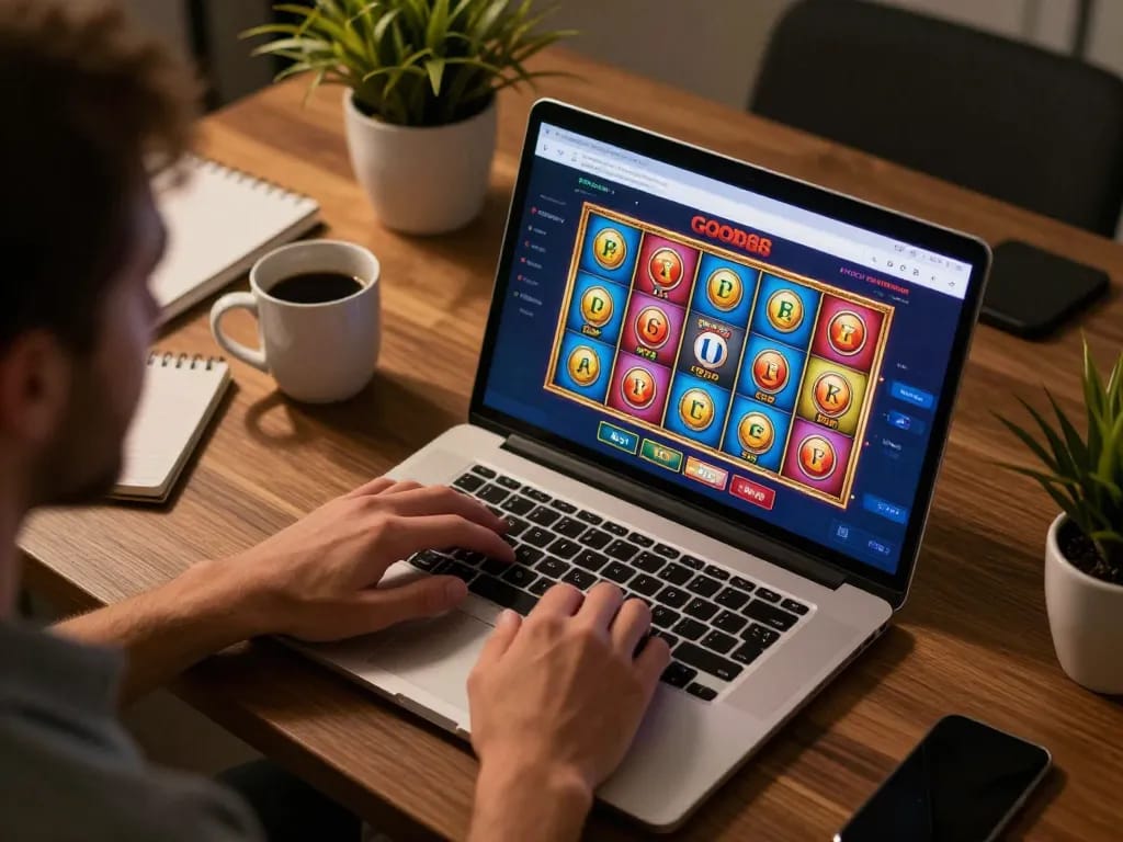 Engaging online gaming session on GOOD88a, showcasing colorful slot game action