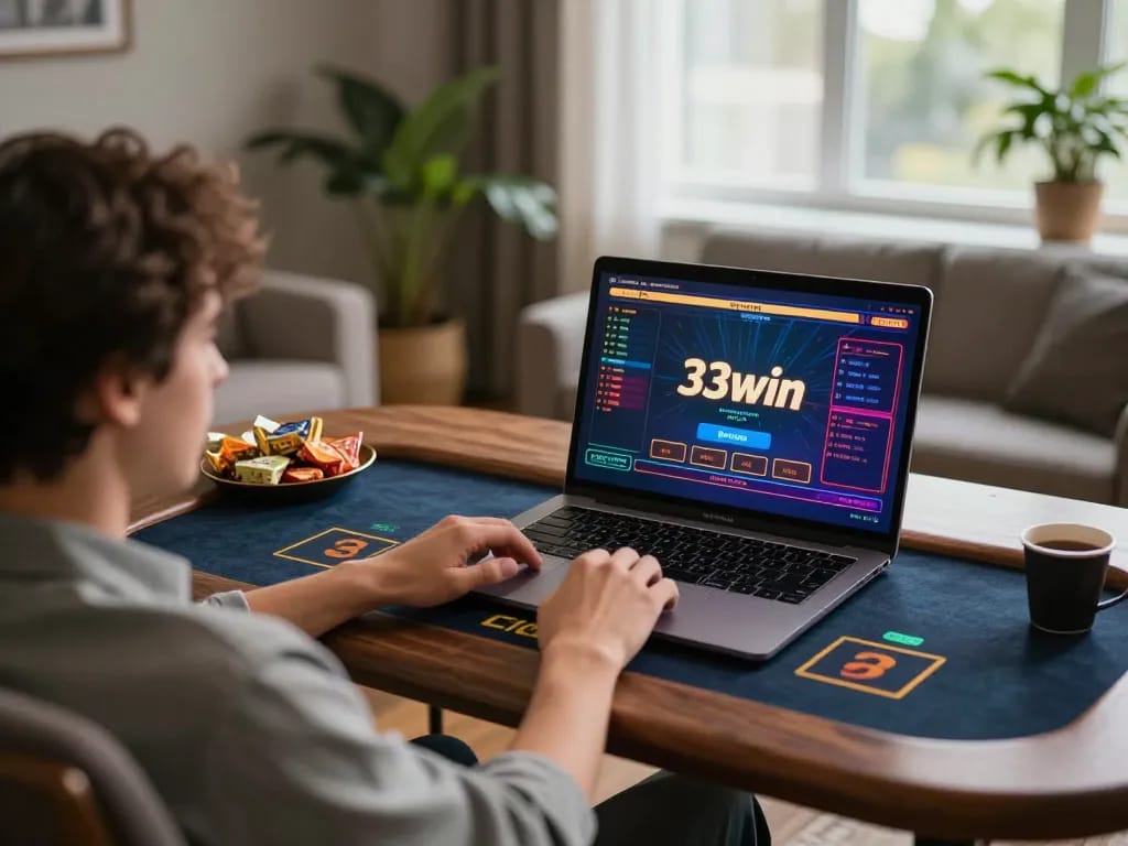 Experience live dealer games on 33win with a comfortable and engaging setup for gaming