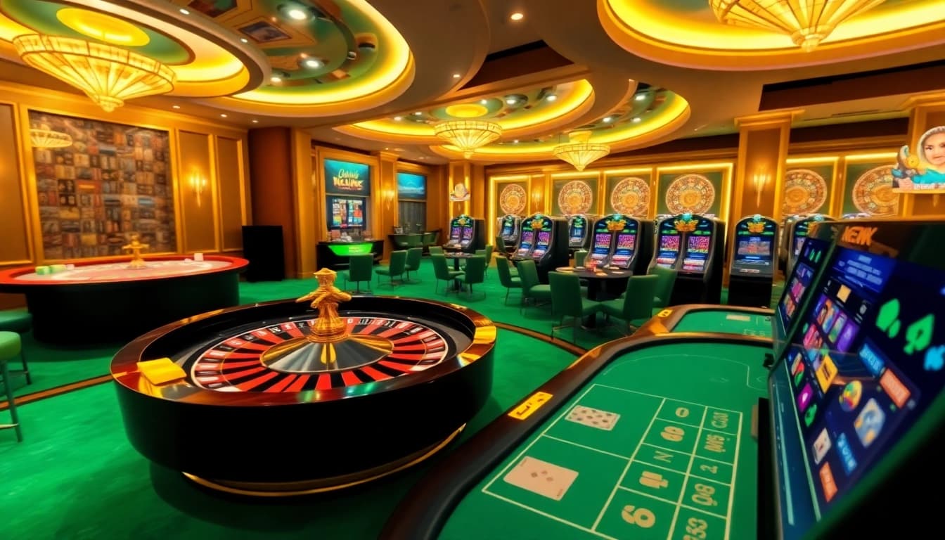 Experience the thrill of online gaming with the vibrant atmosphere at http://bong88.review/, featuring roulette and slot machines.