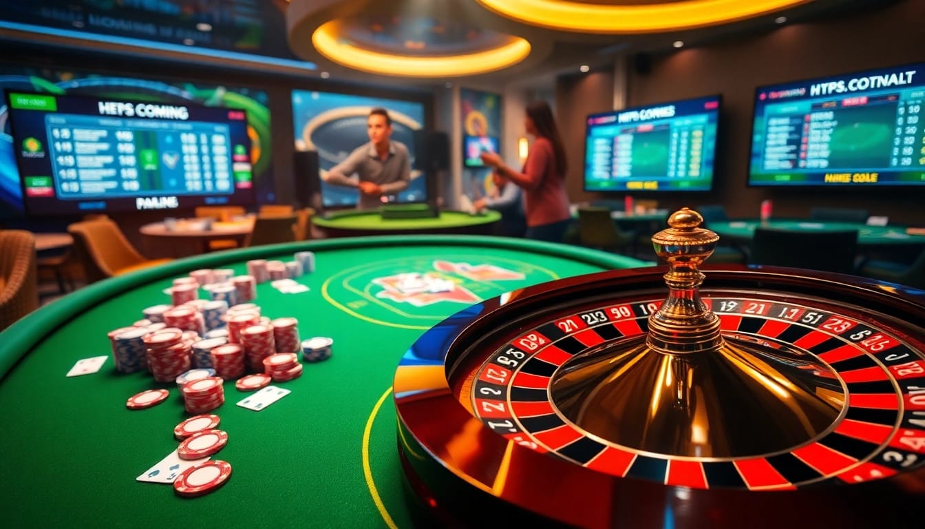 KJC Football: Engage in excitement at online casino gaming with poker chips and roulette.