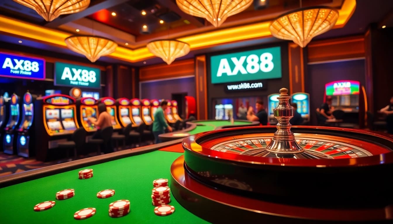 Experience the thrill of online gambling at https://ax88.bid/ with exciting games and vibrant casino scenes.