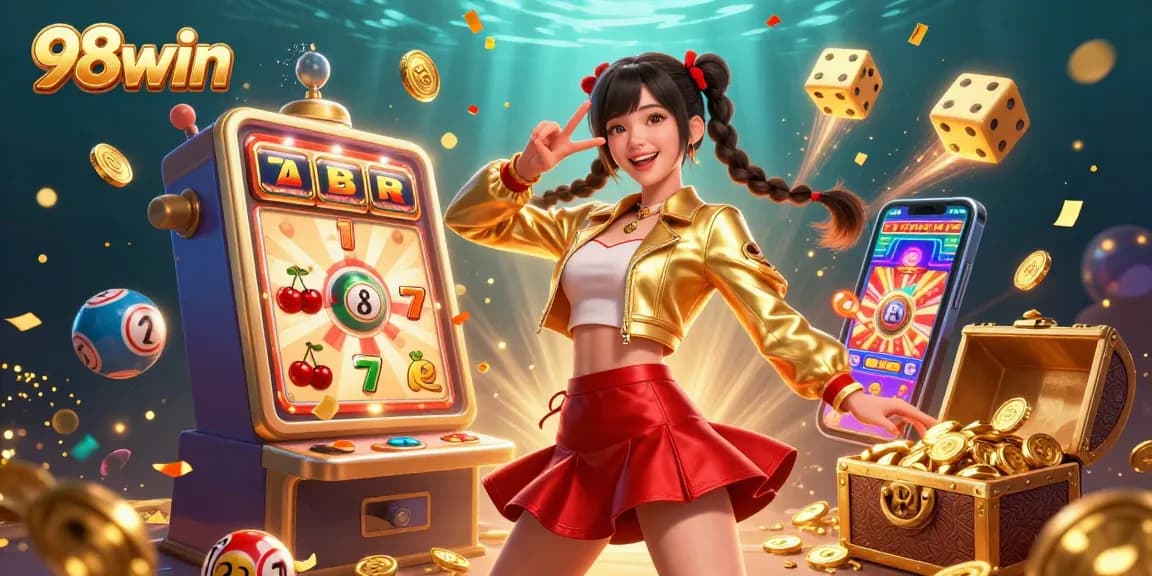 Engage with 98win's vibrant gaming experience, witnessing a stunning scene of excitement and chance.