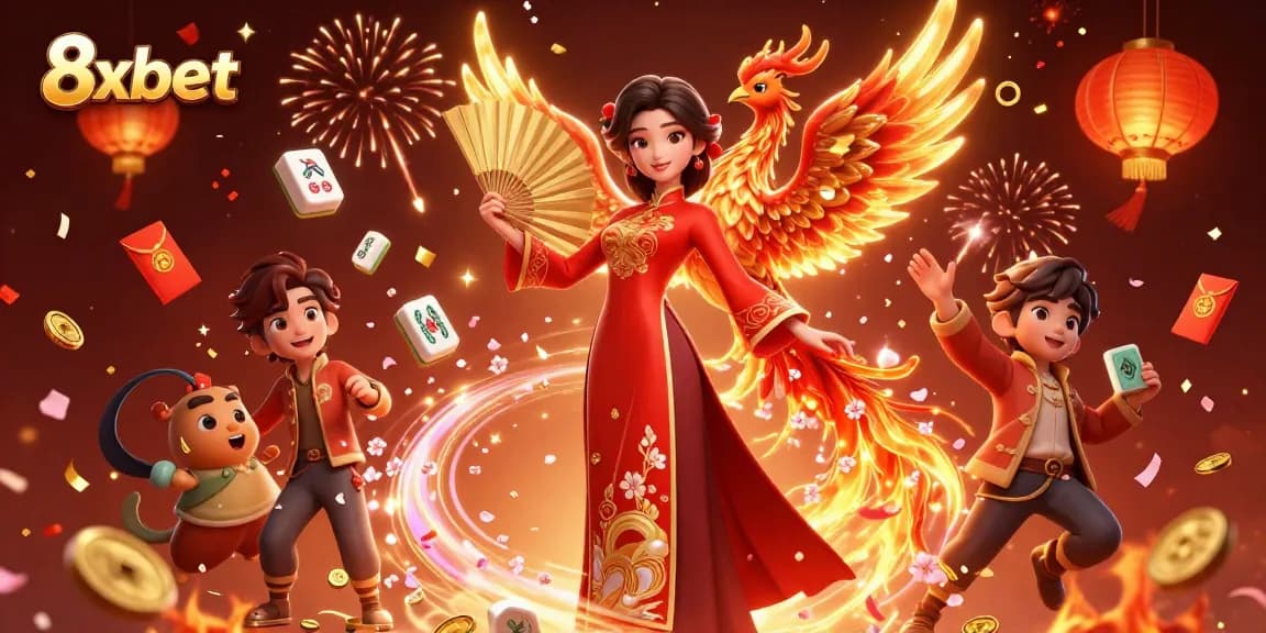 Experience the thrill of winning at 8xbet with vibrant casino elements and stunning visuals.