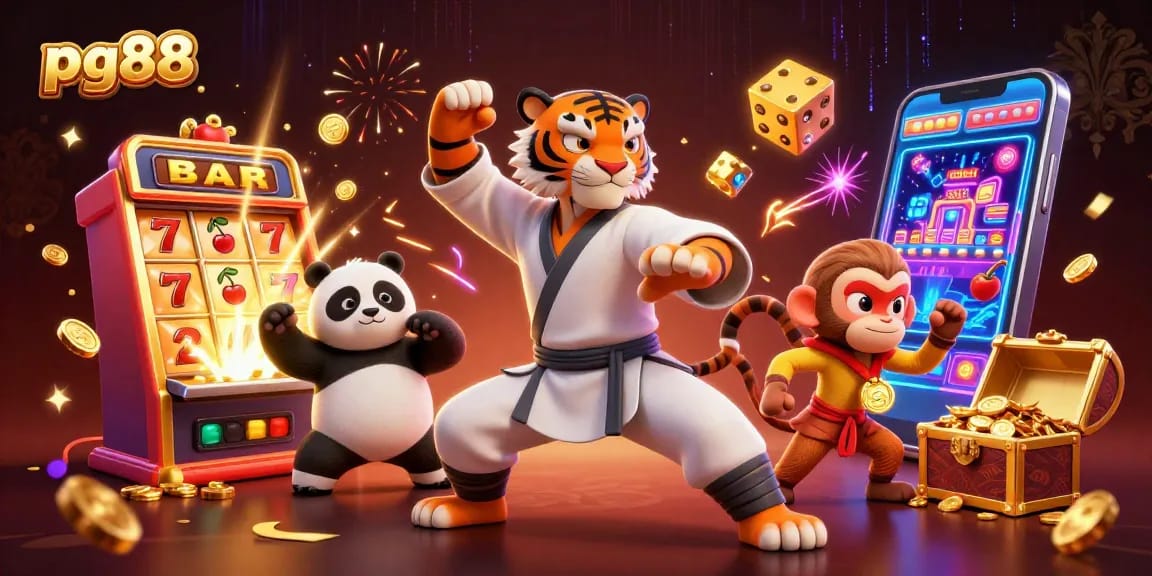 Experience the thrill of pg88 with immersive gameplay, showcasing vibrant characters and thrilling casino elements.