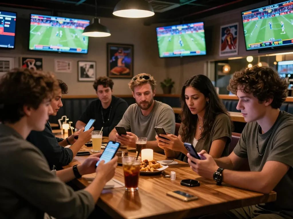 Place your bets at Fly88 nhà cái in an exciting sports bar atmosphere filled with cheering friends.