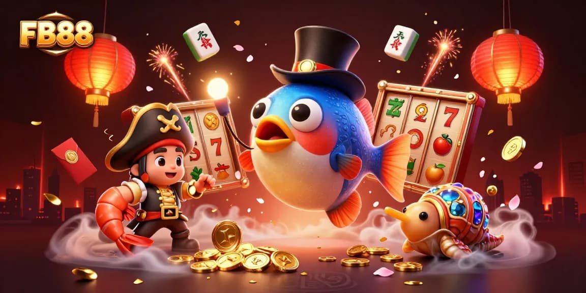 Engage with FB88's thrilling gaming atmosphere featuring 3D casino characters and immersive jackpots.