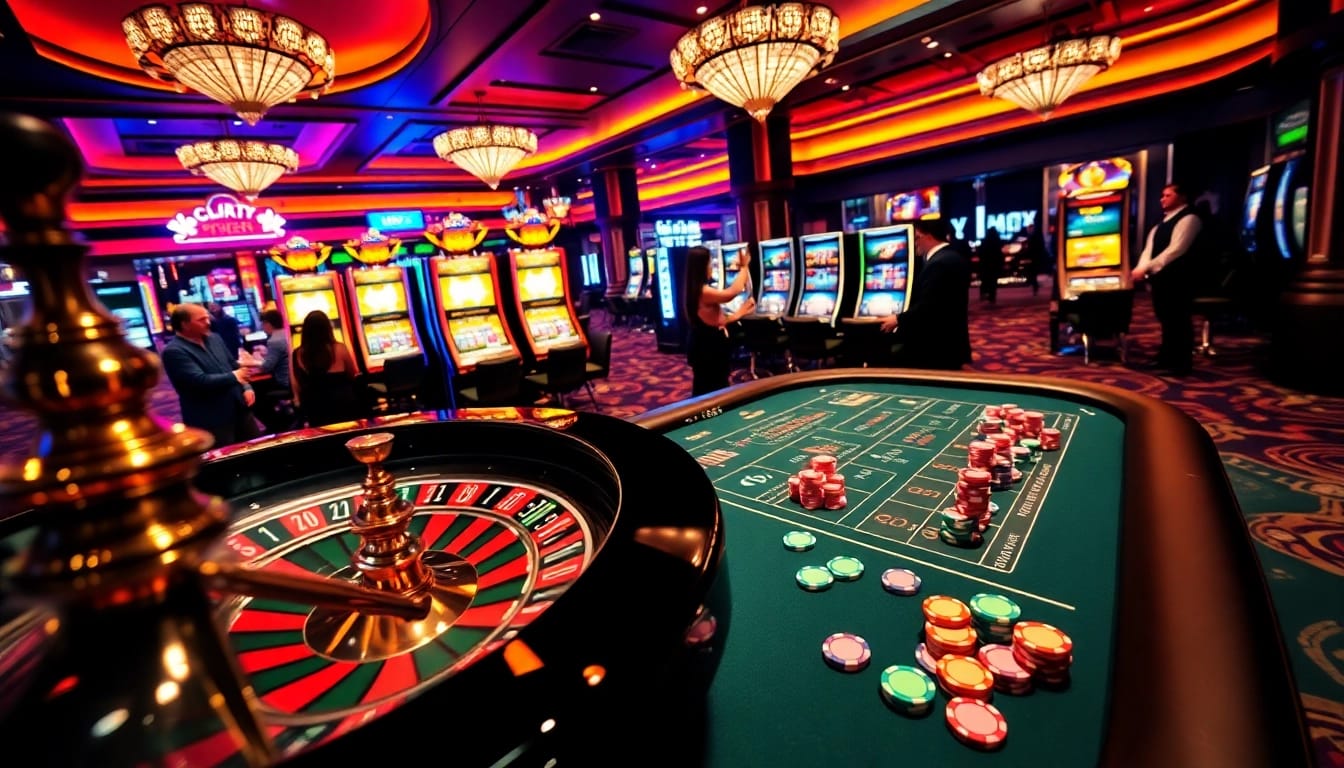 Experience the thrill of gambling at max88 with vibrant slot machines and poker action.