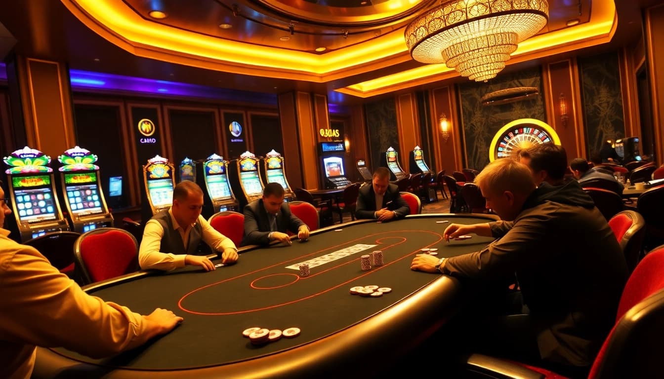Experience the excitement of high-stakes gambling action at https://8xx.golf/ with luxurious poker tables and vibrant slots.