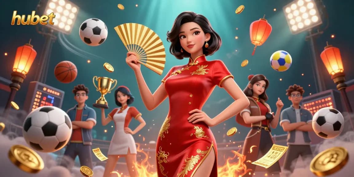 Engage with hubet casino's competitive gaming atmosphere featuring dynamic sports elements and vibrant visuals.