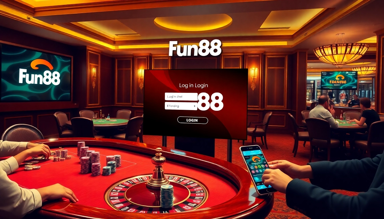 Engage in exciting gameplay with fun88 com login on a sophisticated gambling platform featuring poker and roulette.