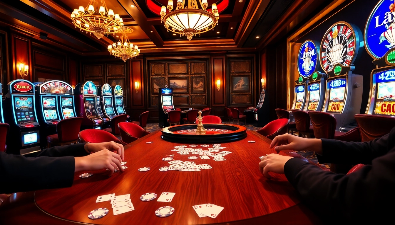 Experience high-stakes excitement at https://luck8s.live/ in a lively upscale casino atmosphere.