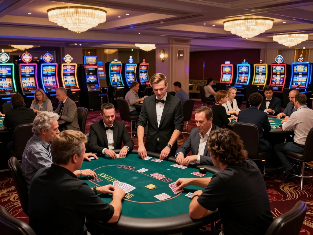 Engaging poker game scene featuring sc88 atmosphere with players deciding their bets