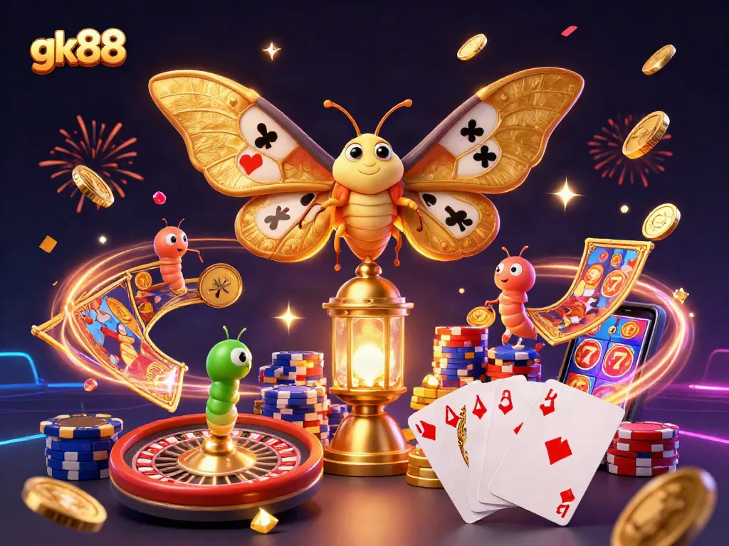 Experience thrilling gameplay at gk88 with vibrant casino elements and sparkling treasures.