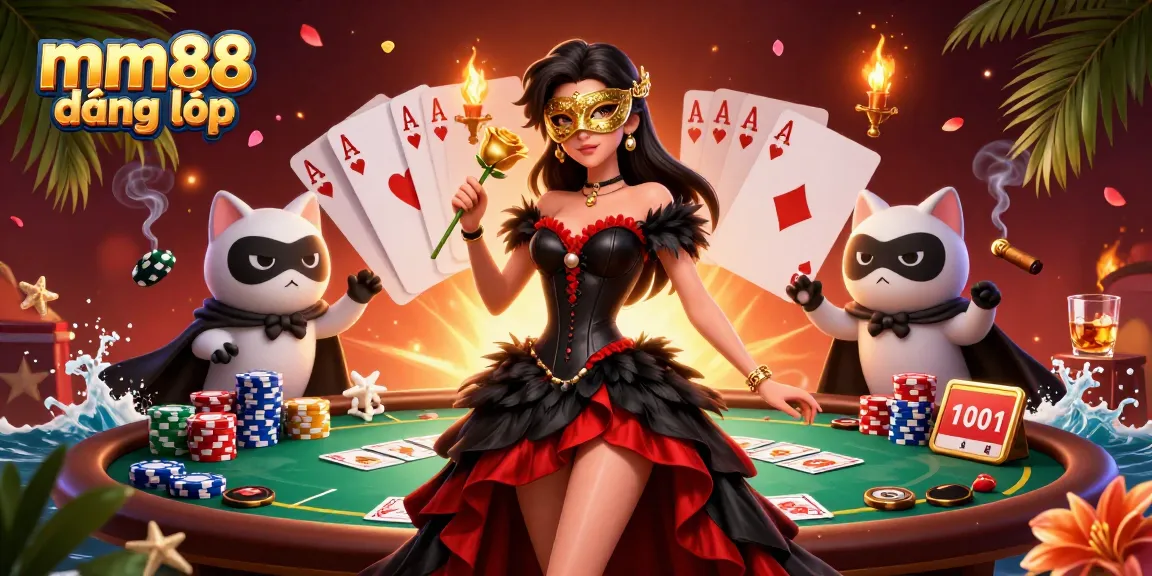 Experience the engaging mm88 đăng nhập scene with dynamic poker elements and stunning visuals.