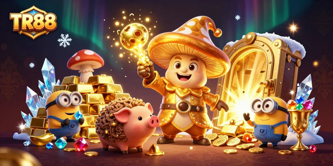 Experience the gold rush with TR88's magical scene featuring wizards and treasures.