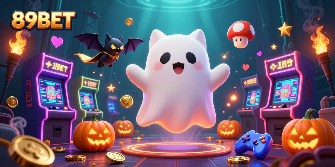 Experience thrilling wins at 89BET with playful characters in a vibrant casino scene.