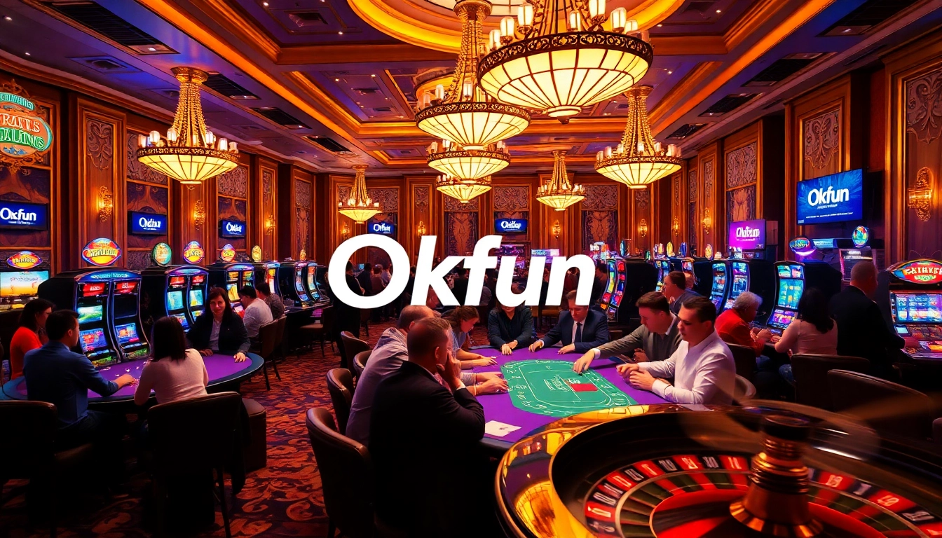 Experience the thrill of poker at Okfun's vibrant casino with engaging games and exciting atmosphere.