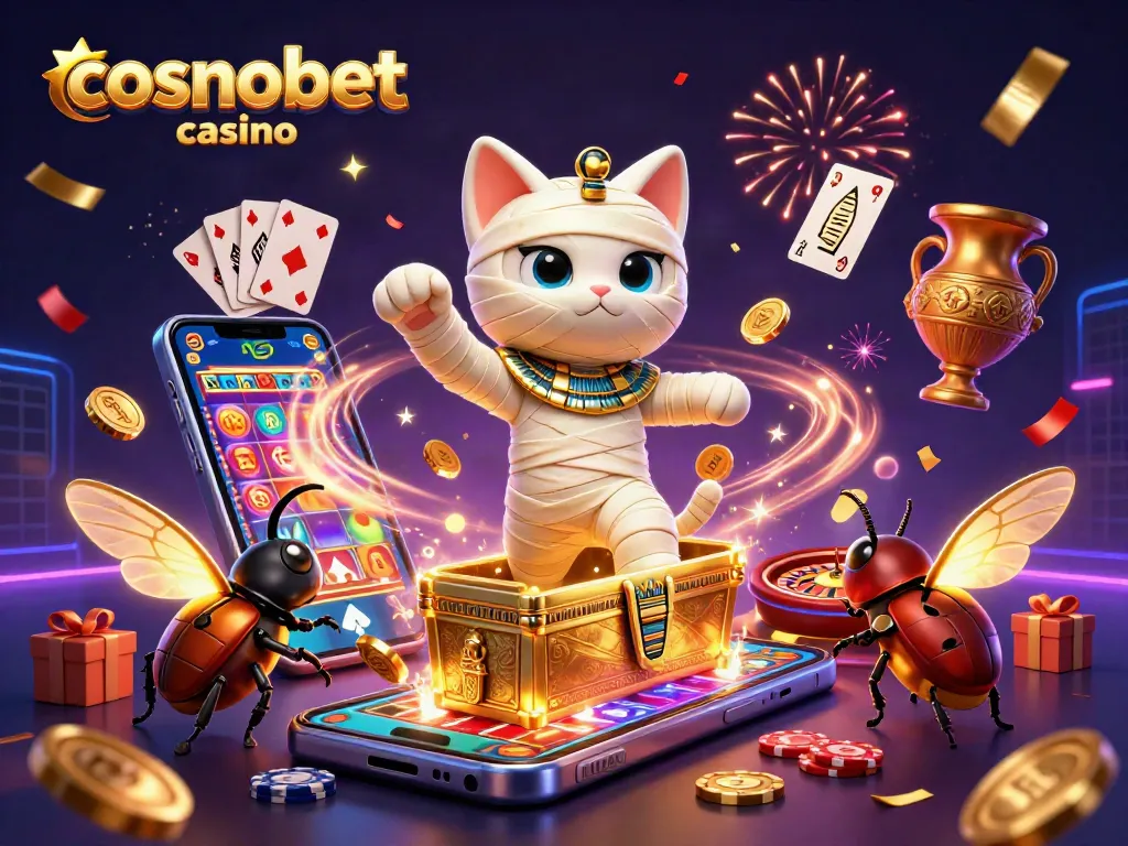 Experience the thrill of cosmobet casino with vibrant characters and exciting gaming elements.