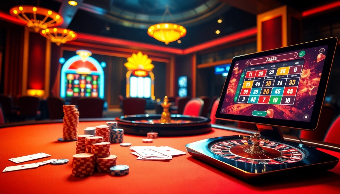 Experience the excitement of 88AA at a luxurious casino table with cards and chips.