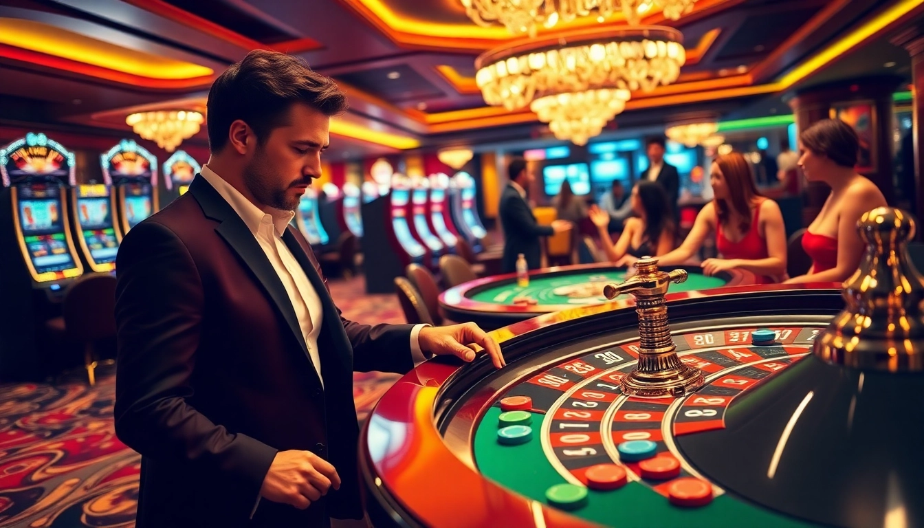 Engaged gamblers exploring the thrilling world of 7M casinos, utilizing strategic betting methods.