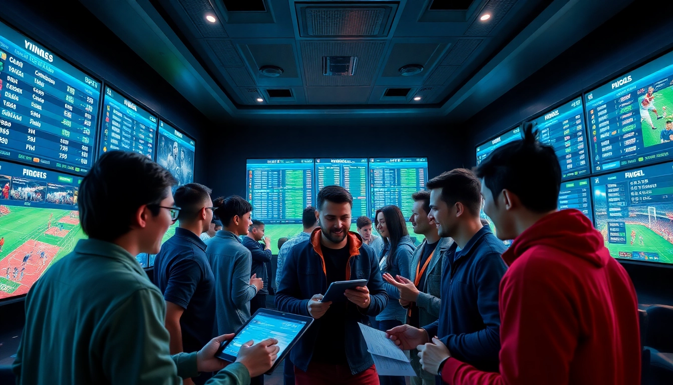 Exciting sports betting scene at 888b.bet showcasing players engaged with high-tech betting interfaces.