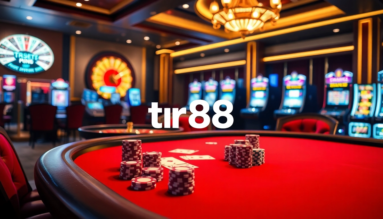 Experience thrilling games at tr88's luxurious casino with vibrant poker and roulette.
