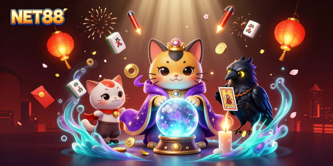 Experience exciting gameplay with NET88, featuring vibrant casino elements in a dynamic 3D scene.