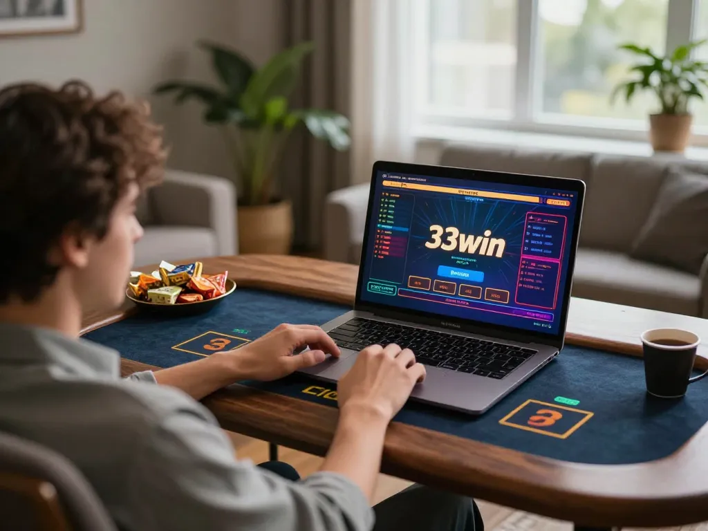 Experience live dealer games on 33win with a comfortable and engaging setup for gaming