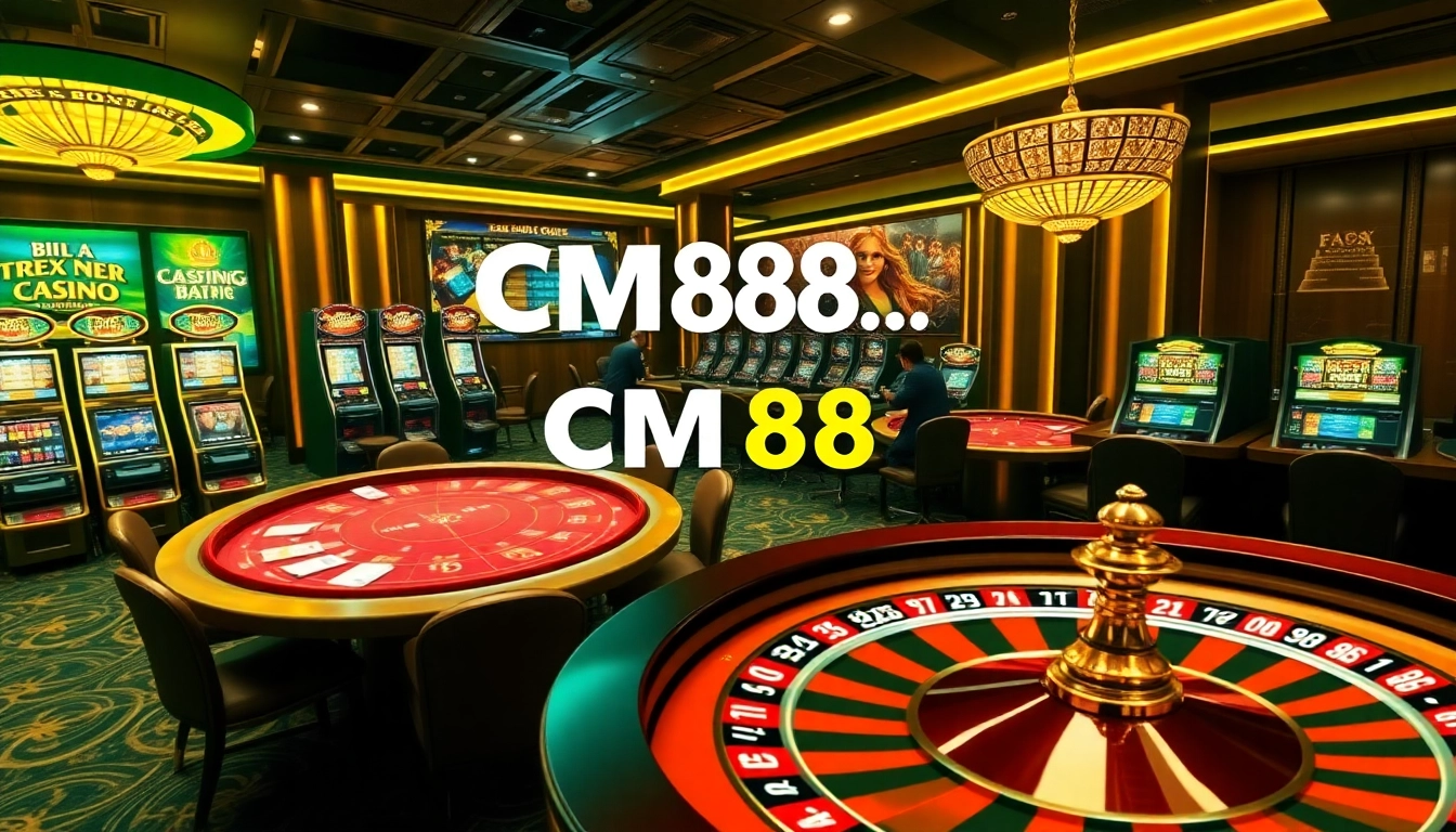 Experience the thrills of cm88.com with dynamic gaming tables and lavish casino elements.