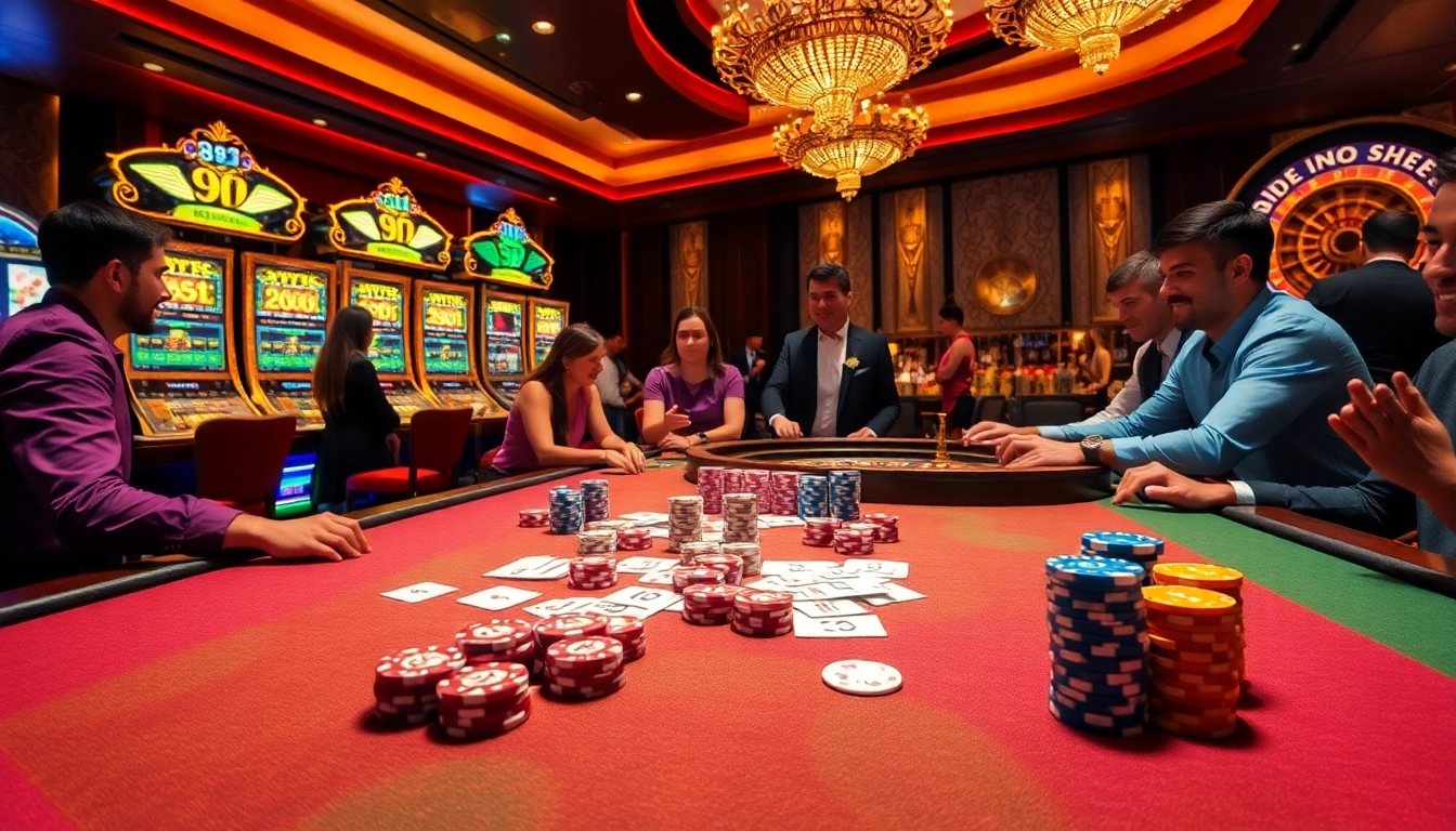 Experience the thrill of gambling at 888VI with vibrant casino tables and exciting games.