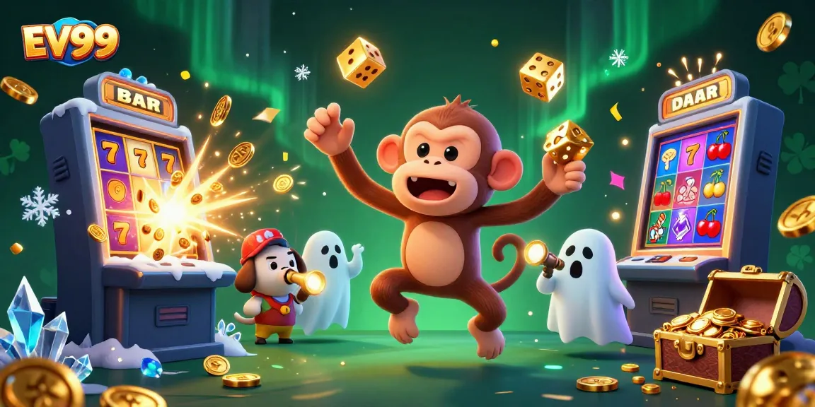 Engage with EV99 for thrilling slot games featuring golden jackpots and festive animations.