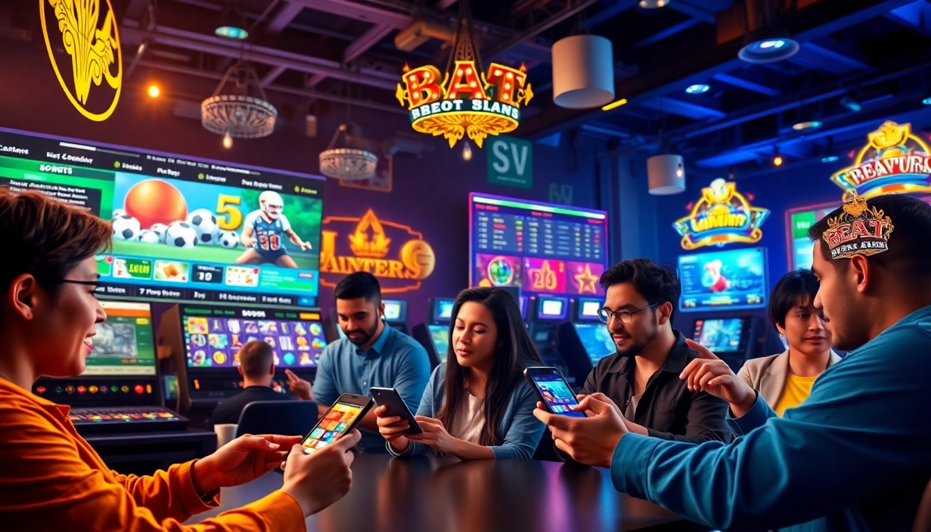 Experience the excitement of online gambling at stimmgewitter.org featuring diverse users engaging with vibrant gaming options.