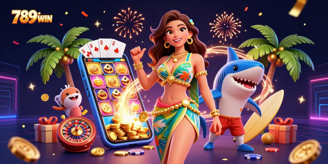 Experience thrilling slots at 789WIN with vibrant games and festive atmosphere