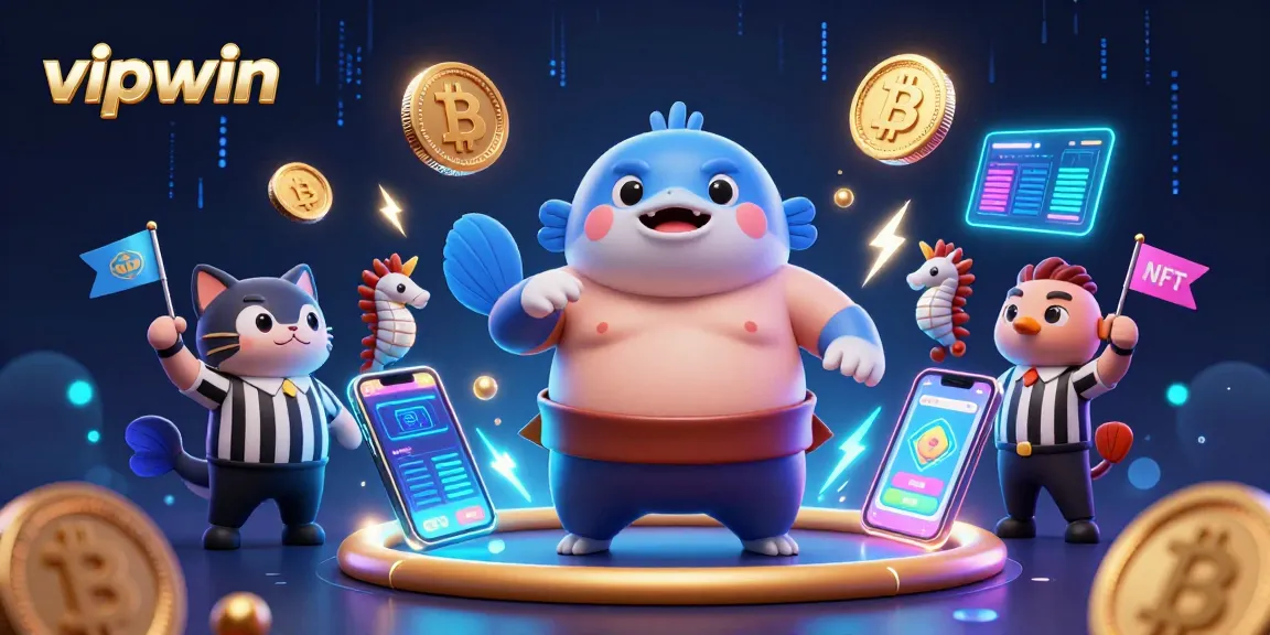 Engage with vipwin through dynamic gaming with a giant fugu, blockchain coins, and underwater fun.