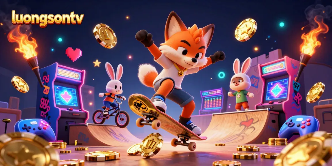 Experience thrilling moments with luongsontv as the fox performs tricks on golden poker chips in vibrant 3D.