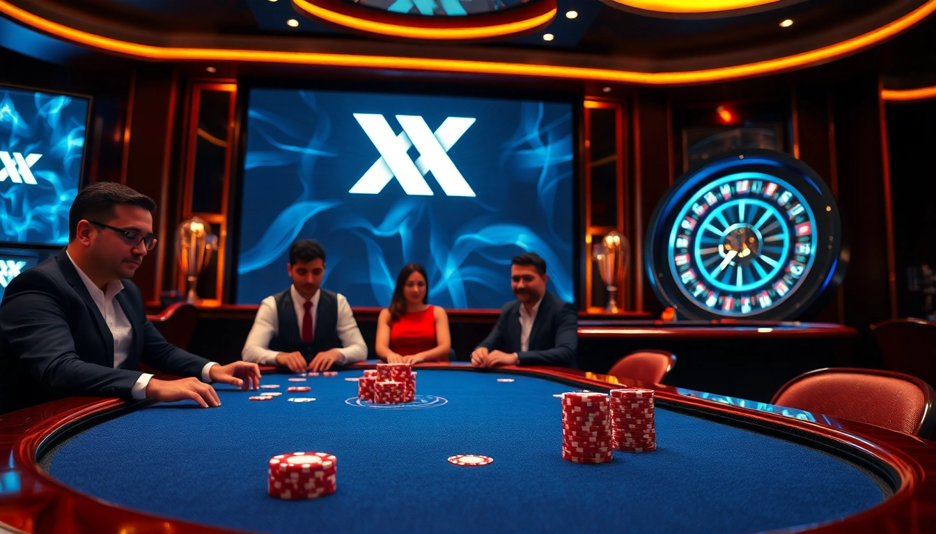 Engaging players at the XX 88 poker table with vibrant chips and expert gameplay.