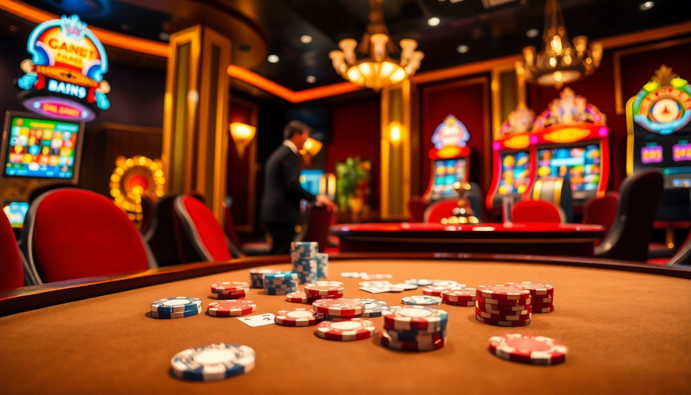 Exciting gaming atmosphere at https://789p.directory/ showcasing poker, roulette, and slot machines for avid gamblers.