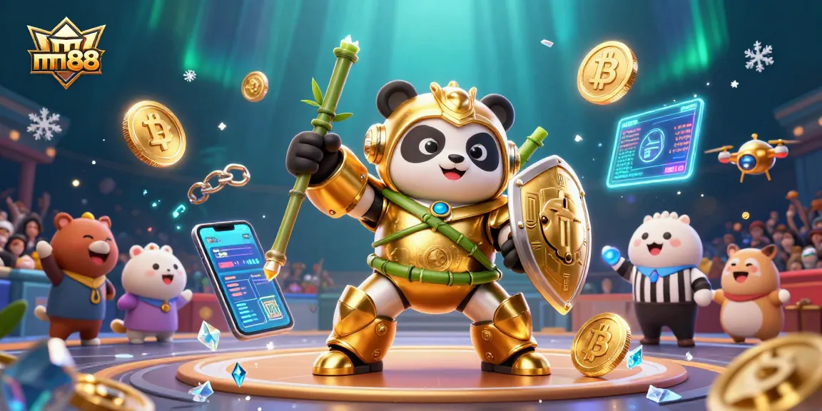 Win big with mm88 in a vibrant 3D casino showdown, showcasing exciting game elements.