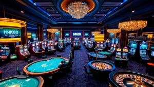 Experience the thrilling atmosphere of NK88 with vibrant casino games and exciting betting action.