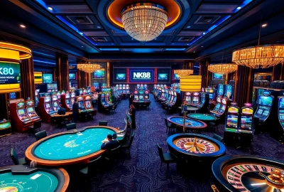 Experience the thrilling atmosphere of NK88 with vibrant casino games and exciting betting action.