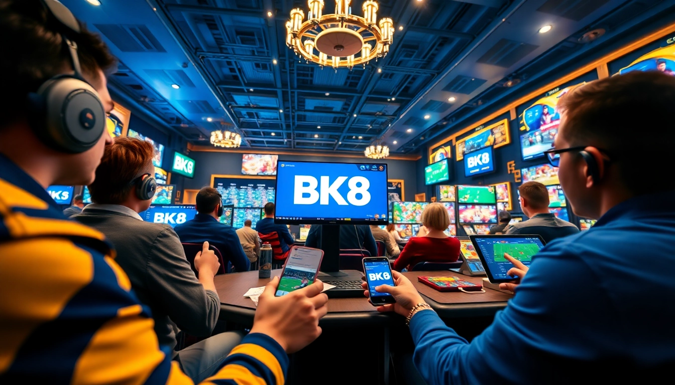 Engaging scene on bk860s.com showcasing vibrant online gaming with sports betting and casino games.